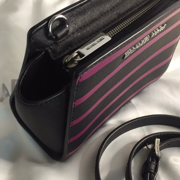 Michael Kors Selma Stripe Mini Messenger - Picture 4 of 7